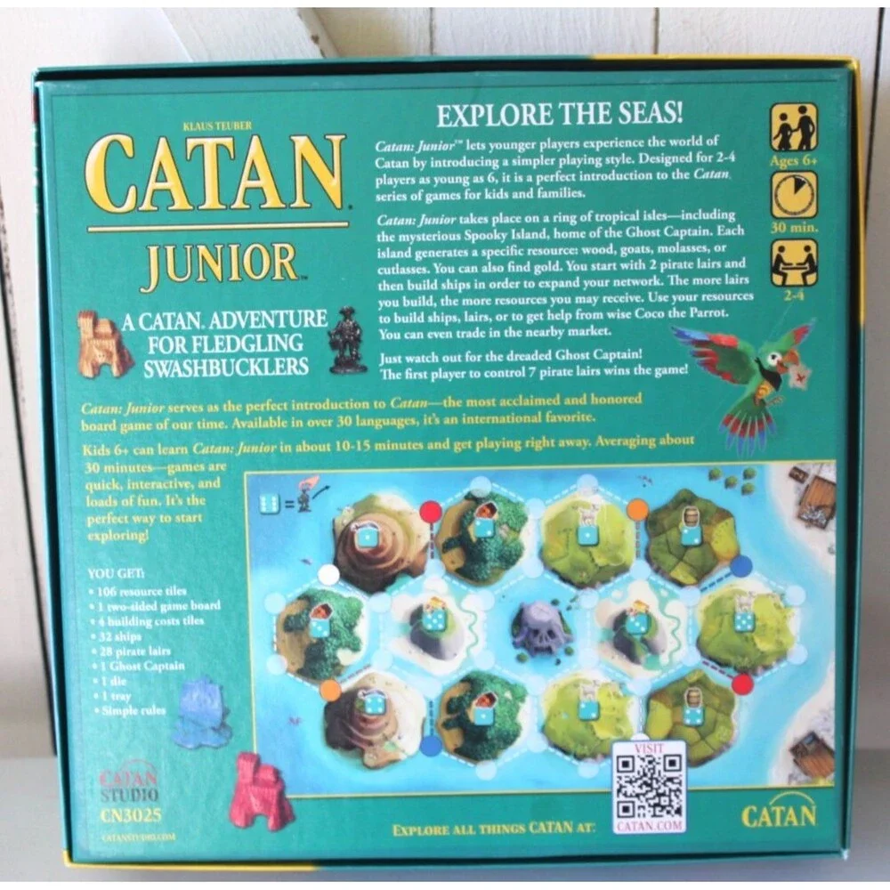Catan Junior 3025 Fun Fair Klaus Teuber Board Game Adventure for Fantasy 6+.